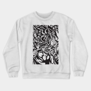 Illustration of Rock Concert Crewneck Sweatshirt